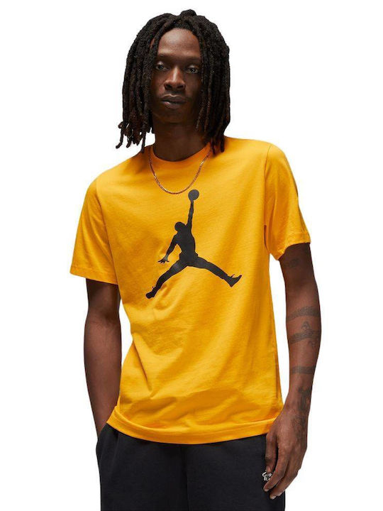 Nike Jumpman Bărbați T-shirt Sportiv cu Mânecă Scurtă Galben