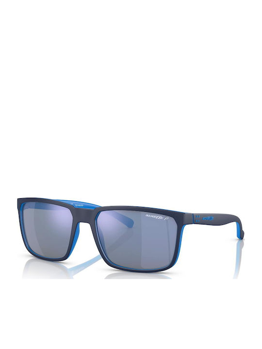 Arnette Stripe Мъжки Слънчеви Очила с Черна Пластмасова Рамка и Сини Поляризирани Огледални Стъкла