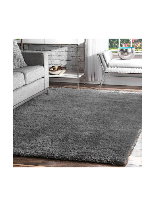 Saray Home Soft Χαλί Ορθογώνιο Shaggy Γκρι 200x270cm