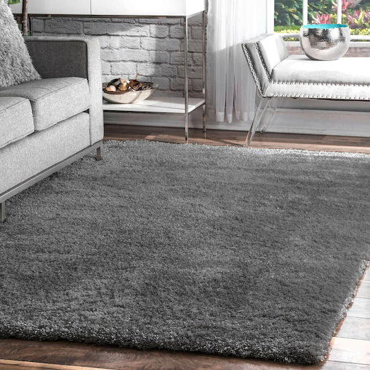 Saray Home Soft Χαλί Ορθογώνιο Shaggy Γκρι 200x270cm