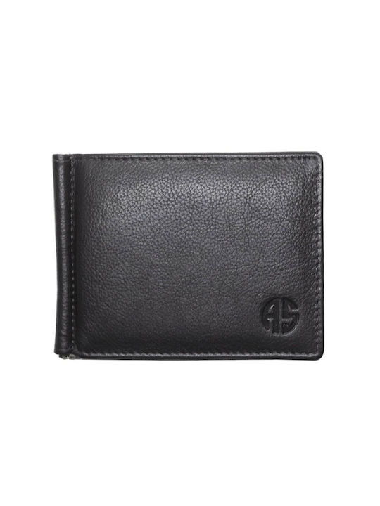 Alpha Status Men's Leather Wallet with RFID Black