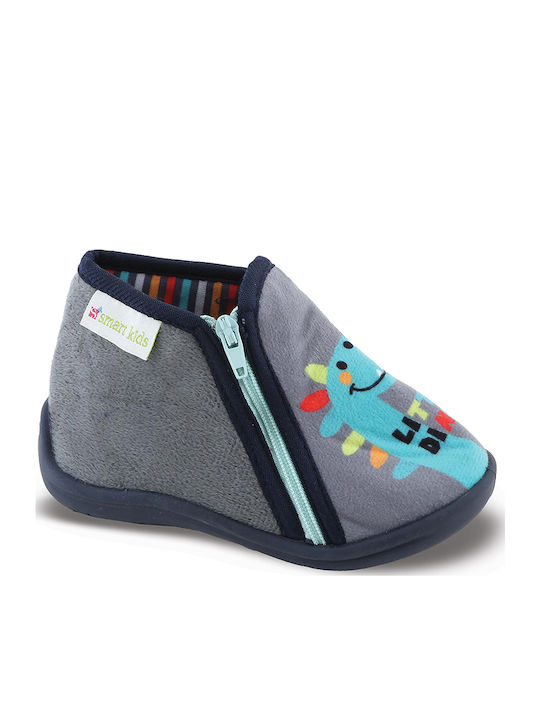 Kinderhausschuhe Stiefel Gray