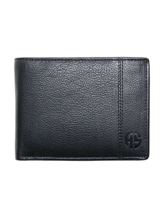 Alpha Status Men's Leather Wallet with RFID Black