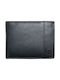 Alpha Status Men's Leather Wallet with RFID Black