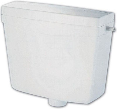 ELBA 20-16-200 Wall Mounted Plastic High Pressure Rectangular Toilet Flush Tank White