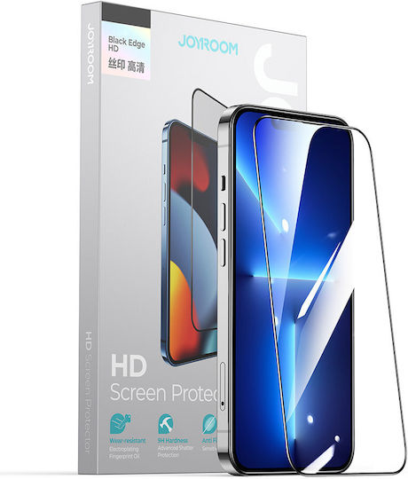 Joyroom 2.5D Full Face Tempered Glass Black (iPhone 14 Pro Max)