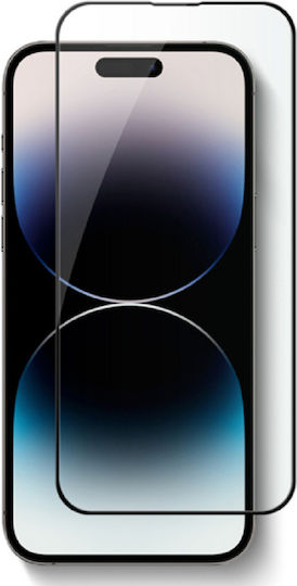 Vivid Vollflächig gehärtetes Glas Schwarz (iPhone 14 Pro Max)