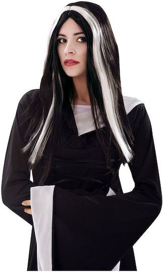 Witch Carnival Wig Straight White for Halloween