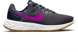 Nike Revolution 6 Next Nature Ανδρικά Αθλητικά Παπούτσια Running Anthracite / Vivid Purple / Blackened Blue