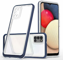 Hurtel 3in1 Back Cover Σιλικόνης Διάφανο/Μπλε (Galaxy A03s)