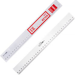 Deli Ruler Plastic Transparent 30cm