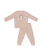 Minerva Set Top & Bottom Kids Winter Cotton Pyjamas Pink