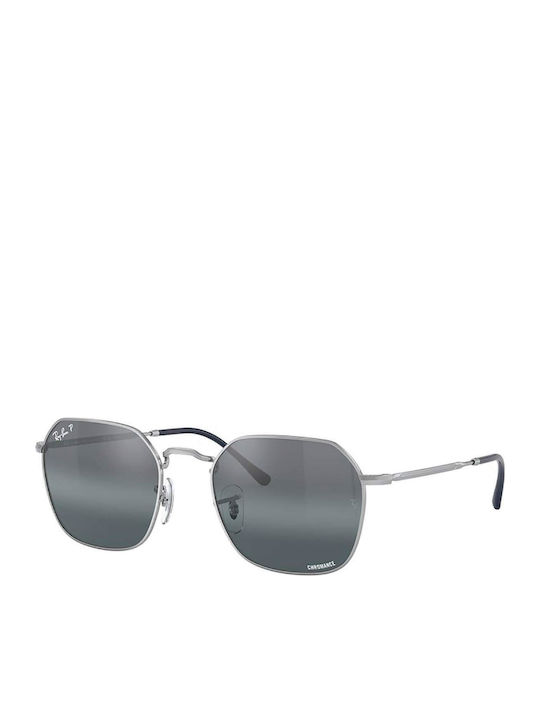 Ray Ban Jim Unisex Γυαλιά Ηλίου με Ασημί Μεταλλικό Σκελετό και