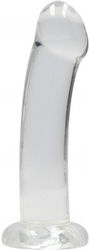 Shots Real Rock Crystal Clear Dildo Реалистично дилдо Със смукателна чашка Прозрачен 17см
