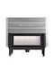 Lazaru e-Flat 110/47 Wood Fireplace Insert Fan Heater with Straight Window 15kW with Fan Kit
