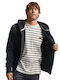 Superdry Essential Borg Lined Men's Sweatshirt Jacket with Hood and Pockets Black