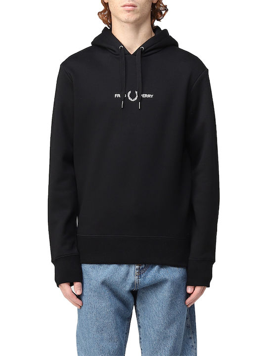 Sweatshirt mit Kapuze Schwarz