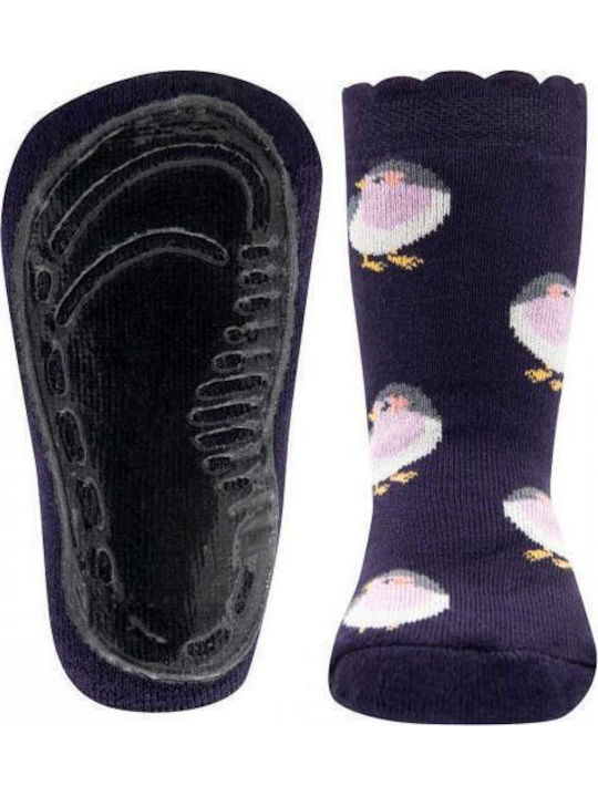 Ewers Non-slip Kids' Long Socks Blue