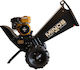 Minos Nik Mini Astschredder Benzin mit Robin Motor Boden