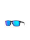 Oakley Holbrook Men's Sunglasses with Black Tartaruga Plastic Frame and Blue Polarized Lens OO9102-W7