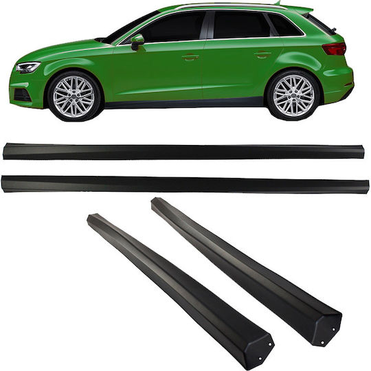 Carner Door Sill Car Sideways 2 pcs Compatible with Audi A3 8V 2016-2020 Hatchback/Sportback