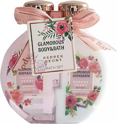 Glamorous Body & Bath Pepper Peony Set Îngrijire pentru Hidratare & Curățarea corpului Curățarea corpului cu Gel de dus & Crema de corp