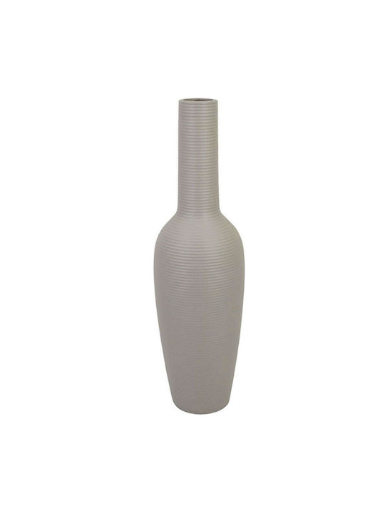 Marhome Vază Decorativă Ceramică Gri 15x15x58cm 1buc