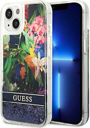 Guess Flower Liquid Glitter Задна корица Силико...
