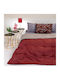 Melinen Quilt Queen 220x240cm Elle Bordeaux / Light Grey