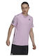 adidas Club HN3905 Ανδρική Μπλούζα Μωβ