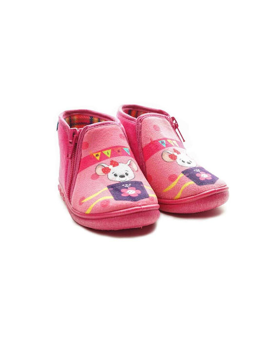 Mini Max Anatomic Kids Slipper Ankle Boot Fuchsia G Boo