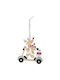A-S Wooden Scooter Deer Hanging Ornament Deer Wooden Brown 12x20cm