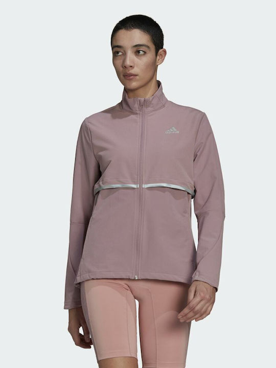 Adidas Own The Run Softshell Γυναικείο Μπουφάν Magic Mauve