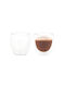 Andrea House Set de pahare Cafea / Cafea grecească Freddo din Sticlă 250ml 2buc