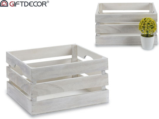 Gift Decor Διακοσμητικό Καφάσι Κήπου Ξύλινο 31x16x16εκ. 81842