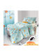 Saint Clair Sub Suede Kids Duvet Cover Single Cotton Light Blue 165x225cm