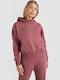 Damen Sweatshirt Kapuzen Rosa