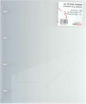 Typotrust Clipboard with 4 Rings for Paper A4 Transparent 1pcs