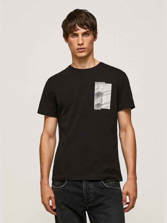 Pepe Jeans Men's Short Sleeve T-shirt Black