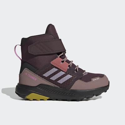 Adidas Kids Waterproof Hiking Boots Terrex Trailmaker COLD.RDY Shadow Maroon / Matt Purple Met. / Pulse Lilac