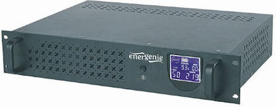 Energenie UPS-RACK-1200 Line-Interactive 1200VA 720W με 4 Πρίζες