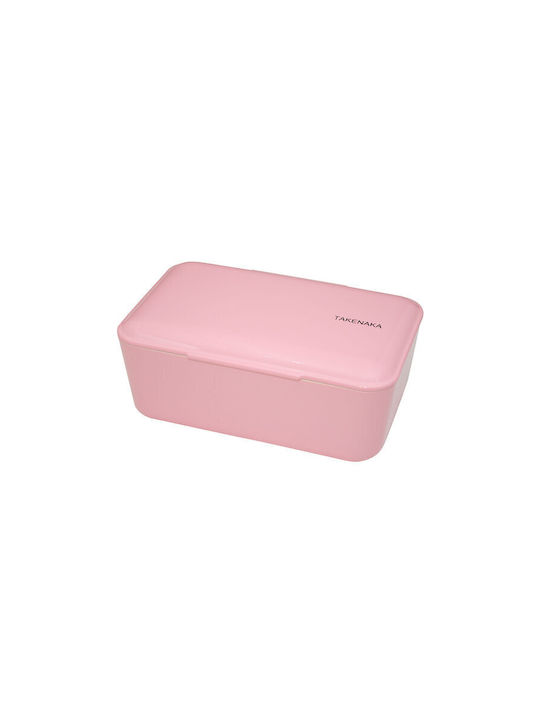 Bento Βox Lunch Box Plastic Pink 900ml 1pcs