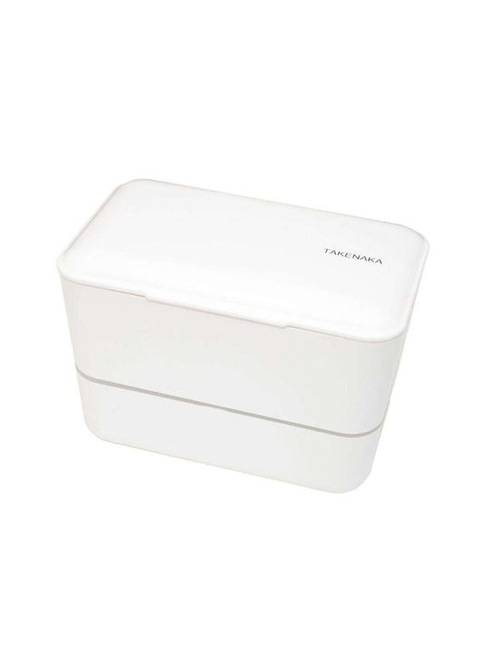 Bento Βox Lunchbox Kunststoff Weiß 1150ml 1Stück
