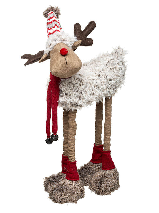 Christmas Plastic Figure Reindeer White Height 60cm A-S Telescop