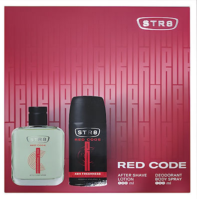 STR8 Men's Cosmetic Set Red Code Suitable for All Skin Types with After Shave / Deodorant 250ml