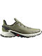 Salomon Alphacross 4 Sportschuhe Pfad Wasserdicht mit Gore-Tex-Membran Deep Lichen Green / Vanilla Ice / Olive Night