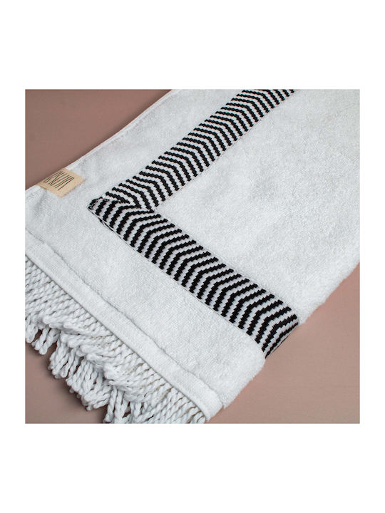 White Fabric Badematte Baumwolle Rechteckig Jody 8000610 White 50x70cm