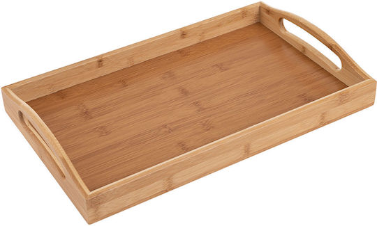 Estia Essential Holz Rechteckig Serviertablett mit Griffen in Braun Farbe 44x29.5x5.5cm 01-12953 1Stück Estia Essential Holz Rechteckig Serviertablett mit Griffen in Braun Farbe 44x29.5x5.5cm 01-12953 1Stück