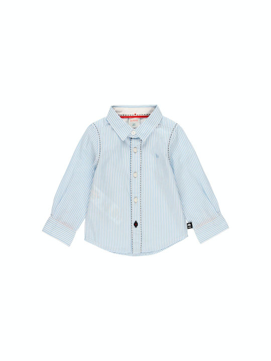 Boboli Kids Striped Shirt Light Blue