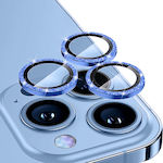 Enkay Glitter Kameraschutz Gehärtetes Glas Blue für das iPhone 14 Pro / 14 Pro Max SYA001944201C